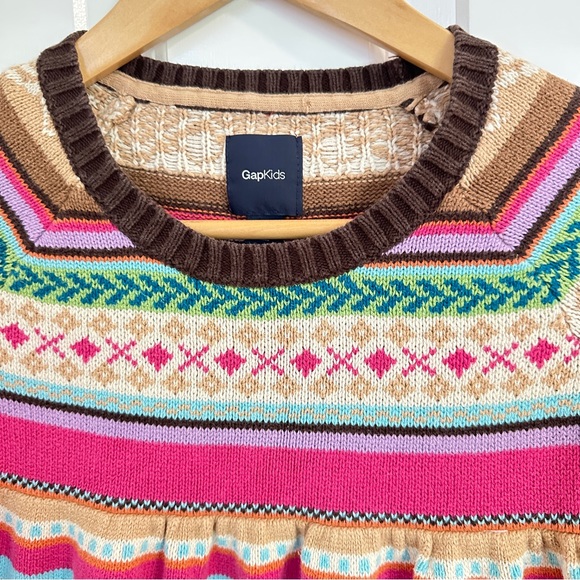 Gap Kids Cotton Stripe Pattern Dress, L - Picture 3 of 7